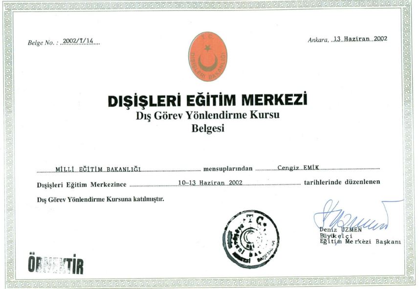 10-Dışisleri