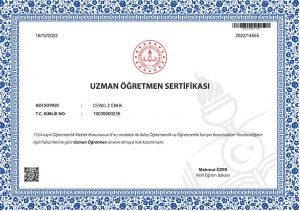 3-Uzman Öğretmenlik